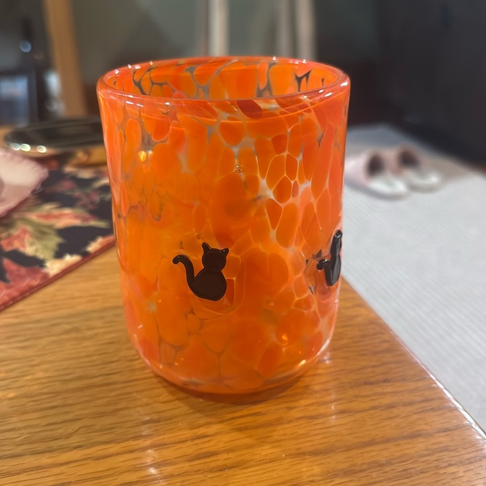 Anthropologie Cat Halloween Cup